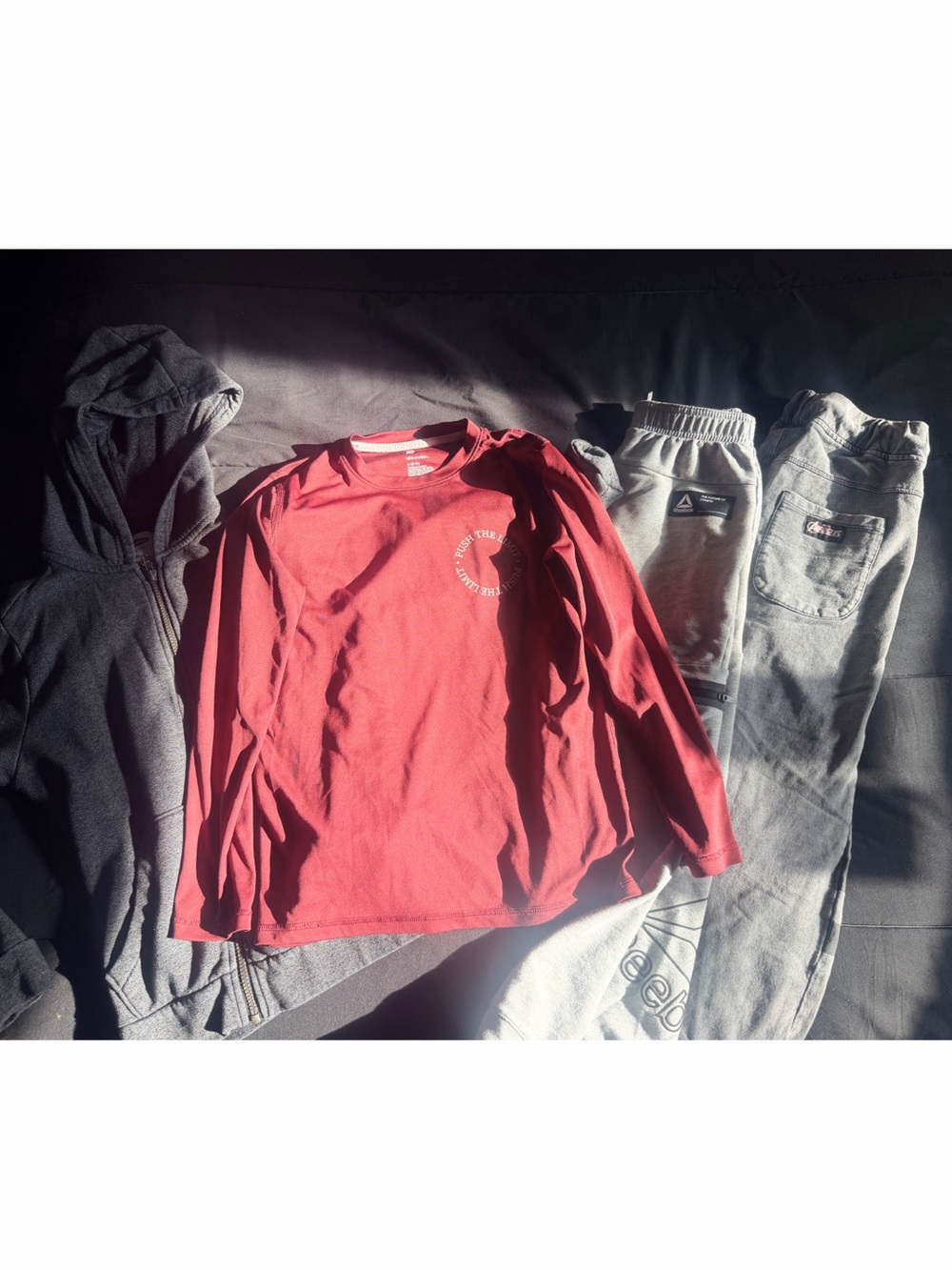 Youth Boys Size 8-10 Bundle of 4 Shirts and Pants Including Reebox